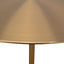 CST8794-NY 45cm Brushed Gold Side Table - Carrara Marble