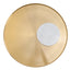CST8801-NY 40cm Round Brushed Gold Side Table - Marble