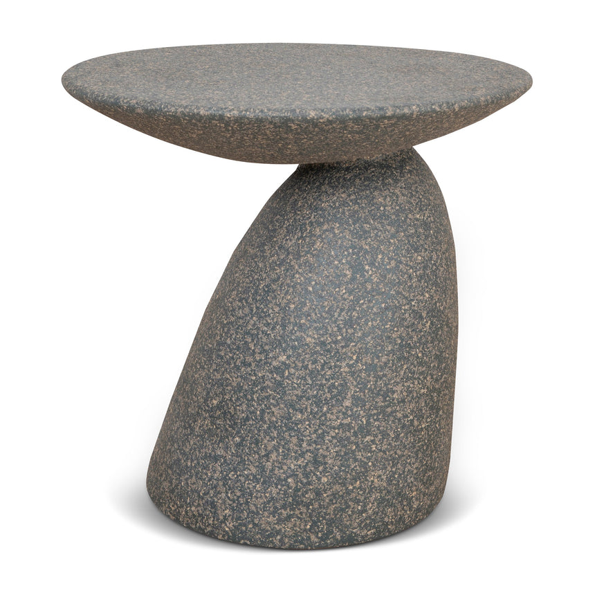 CST8733-RB 40cm Travertine Top Side Table - Natural