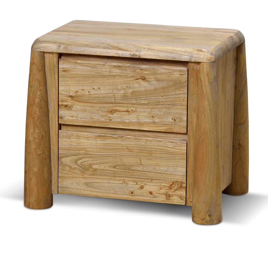 CST8713-RB 42cm Travertine Top Side Table - Natural