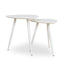 Ex Display - Set of 2 - CST8986-KD Side Table - White