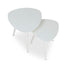 Ex Display - Set of 2 - CST8986-KD Side Table - White