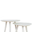 Ex Display - Set of 2 - CST8986-KD Side Table - White