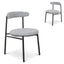 CDC8950-SD Fabric Dining Chair - Lava Grey (Set of 2)