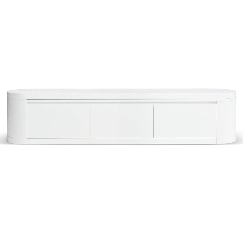 CTV10213-CN Extendable TV Entertainment Unit - Full White Oak