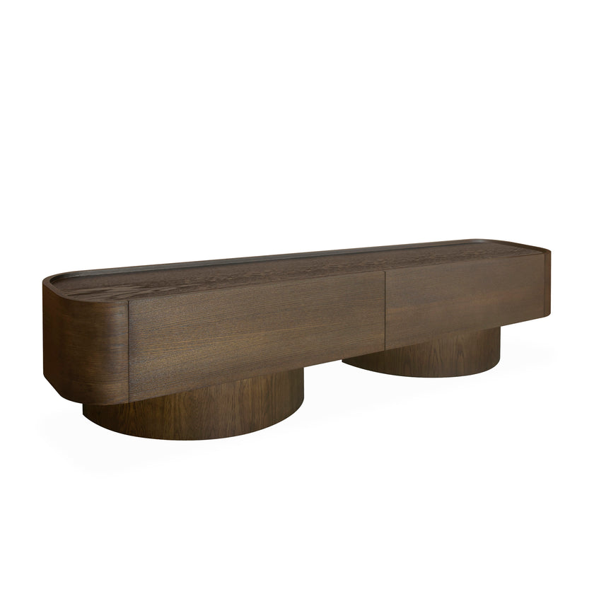 CTV10439-VA 2.2m TV Entertainment Unit - Caramel Oak