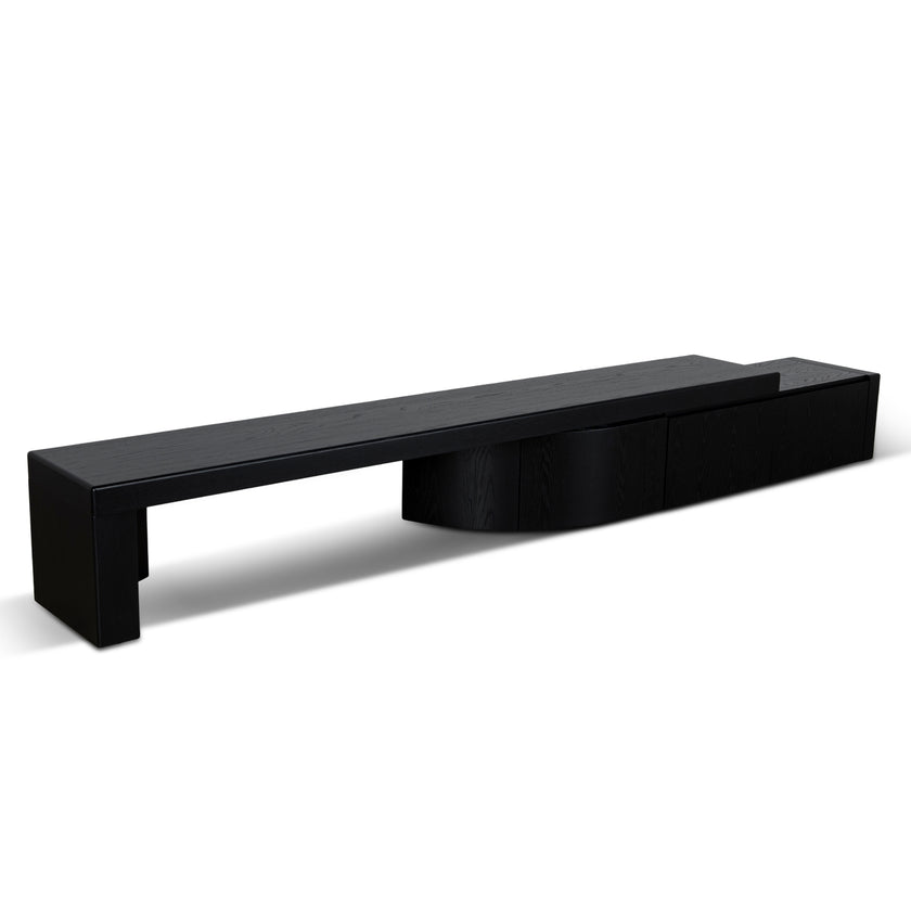 CTV10948-CN Extendable TV Entertainment Unit - Black Oak