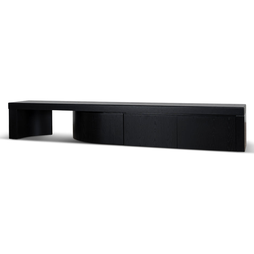 CTV10948-CN Extendable TV Entertainment Unit - Black Oak