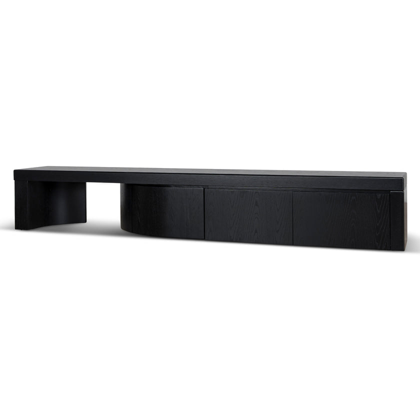 CTV10948-CN Extendable TV Entertainment Unit - Black Oak