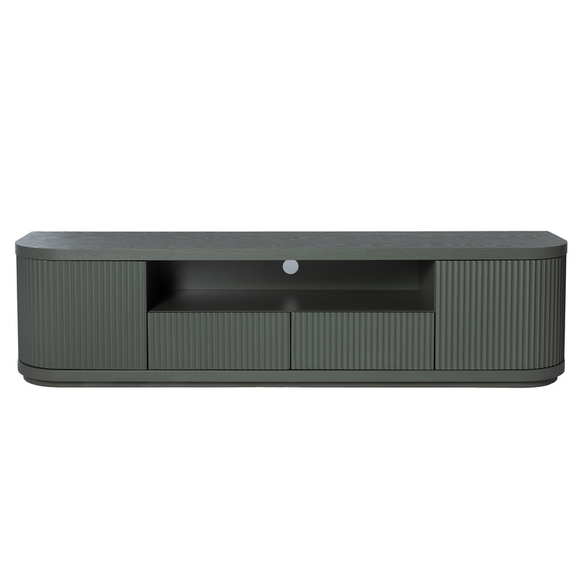 CTV12273-DW 2m Veneer Top Entertainment TV Unit - Sage Green