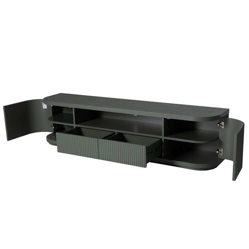 CTV12273-DW 2m Veneer Top Entertainment TV Unit - Sage Green