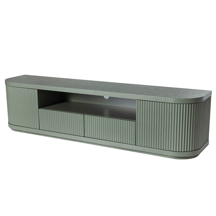 CTV12273-DW 2m Veneer Top Entertainment TV Unit - Sage Green
