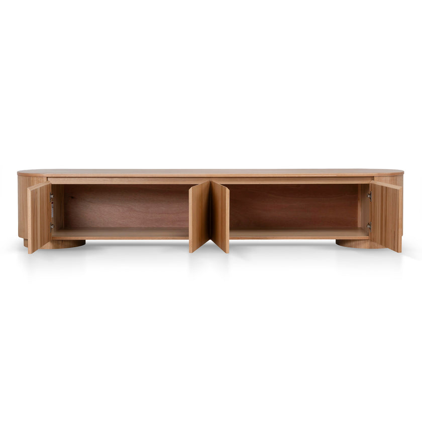 CTV12697-MA 2.4m Tassie Oak TV Entertainment Unit - Natural