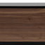 Ex Display - CTV6600-BB 2.3m Wooden Entertainment Unit - Black with Walnut Drawers