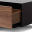 Ex Display - CTV6600-BB 2.3m Wooden Entertainment Unit - Black with Walnut Drawers