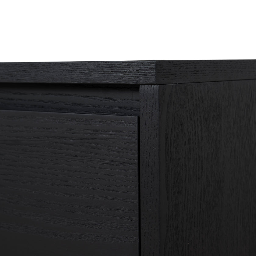 CTV6753-BB-V2 2.3m Wooden Entertainment Unit - Full Black