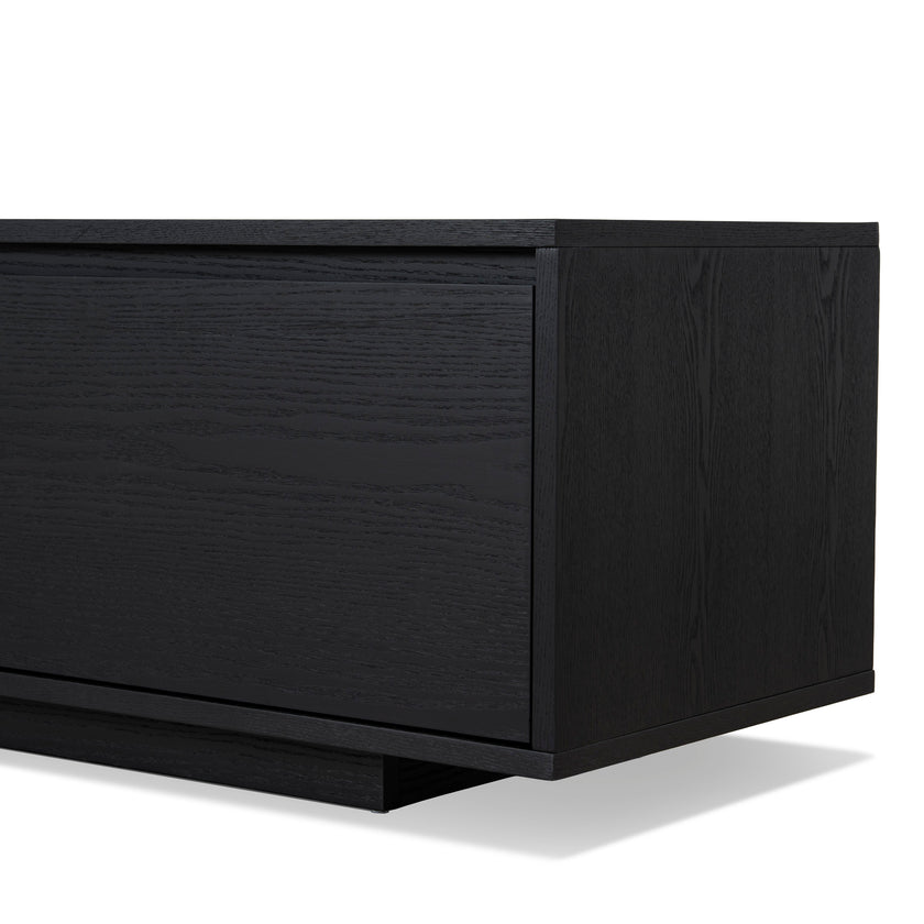 CTV6753-BB-V2 2.3m Wooden Entertainment Unit - Full Black