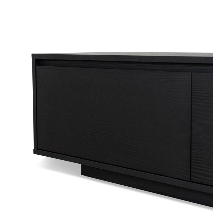 CTV6753-BB-V2 2.3m Wooden Entertainment Unit - Full Black