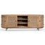 Ex Display - CDT6768 2.1m Sideboard Unit - Natural with Rattan Doors