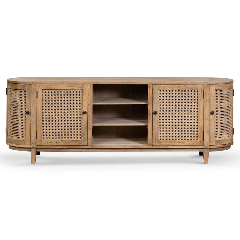 Ex Display - CDT6768 2.1m Sideboard Unit - Natural with Rattan Doors