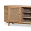 Ex Display - CDT6768 2.1m Sideboard Unit - Natural with Rattan Doors
