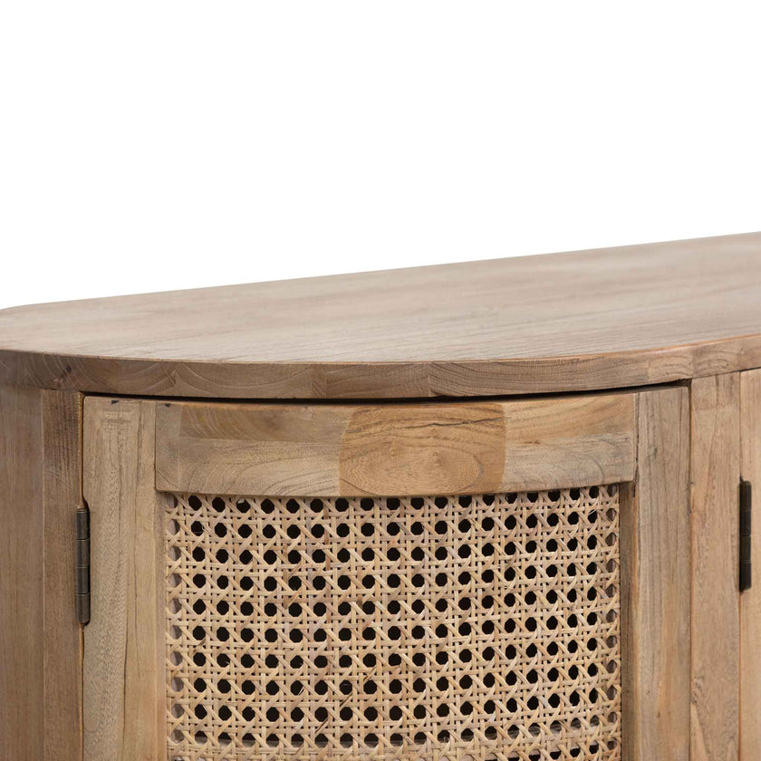 Ex Display - CDT6768 2.1m Sideboard Unit - Natural with Rattan Doors