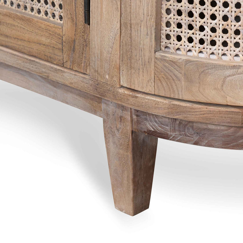Ex Display - CDT6768 2.1m Sideboard Unit - Natural with Rattan Doors
