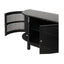 CTV8290-NI 2.2cm Rattan Doors TV Entertainment unit - Full Black