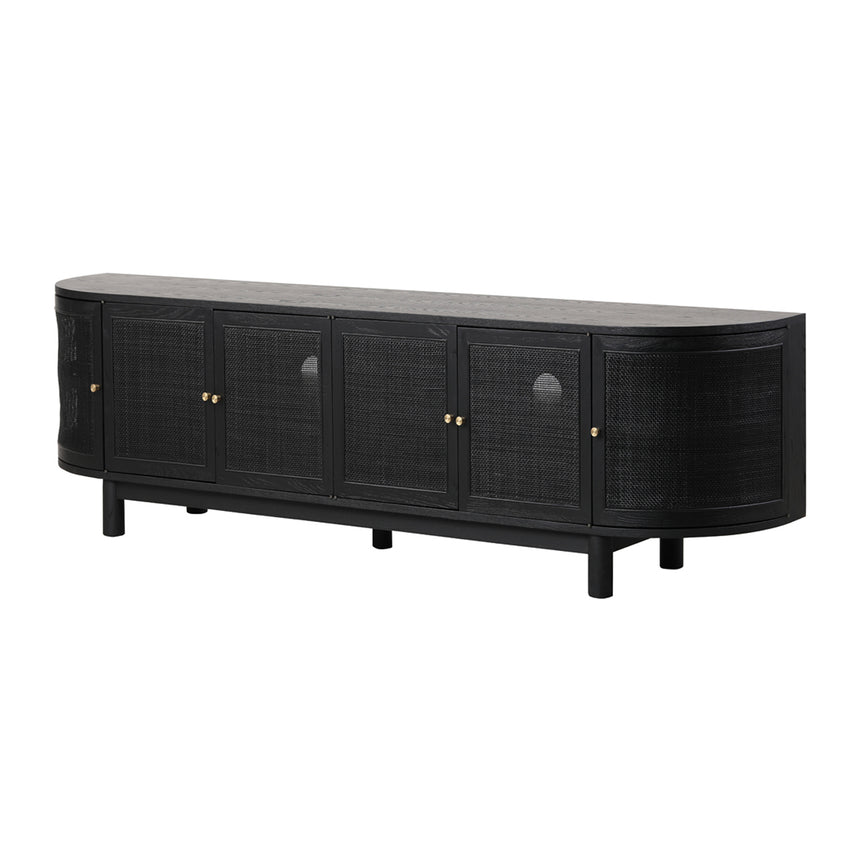 CTV8526-VA 2m TV Entertainment Unit - Textured Espresso Black