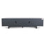 CTV8290-NI 2.2m Rattan Doors TV Entertainment unit - Full Black