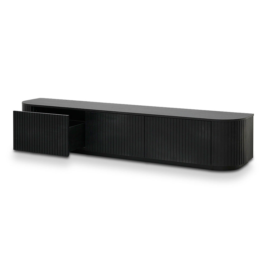 CTV8309-CN 2.4m TV Unit - Full Black Oak