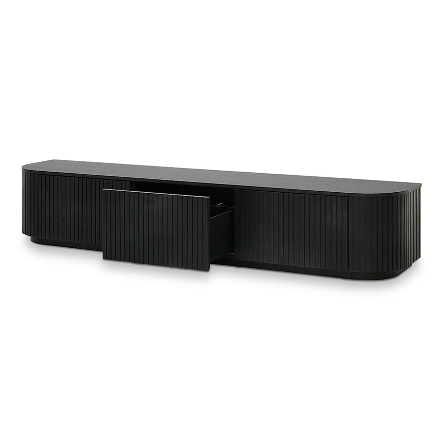 CTV8309-CN 2.4m TV Unit - Full Black Oak