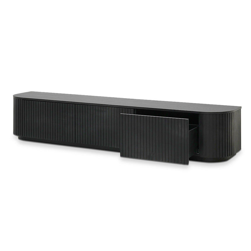 CTV8309-CN 2.4m TV Unit - Full Black Oak