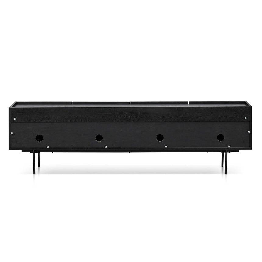 CTV8446-KD 2m Wooden TV Entertainment Unit - Full Black