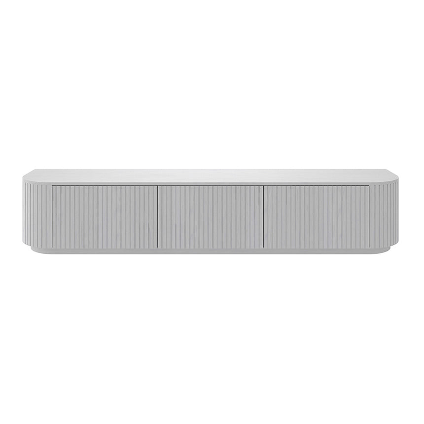 CTV8591-CN 2.4m TV Entertainment Unit - Full White Oak