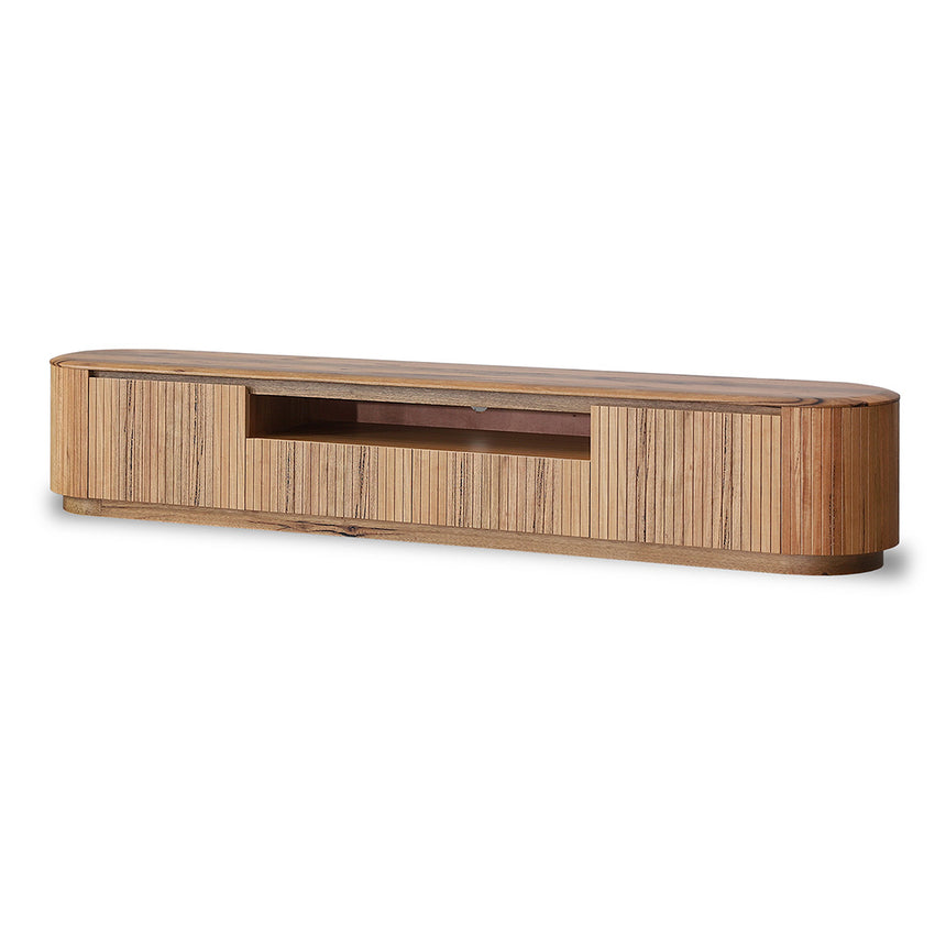 CST10300-CN 60cm Bedside Table - Natural Oak with Marble Top