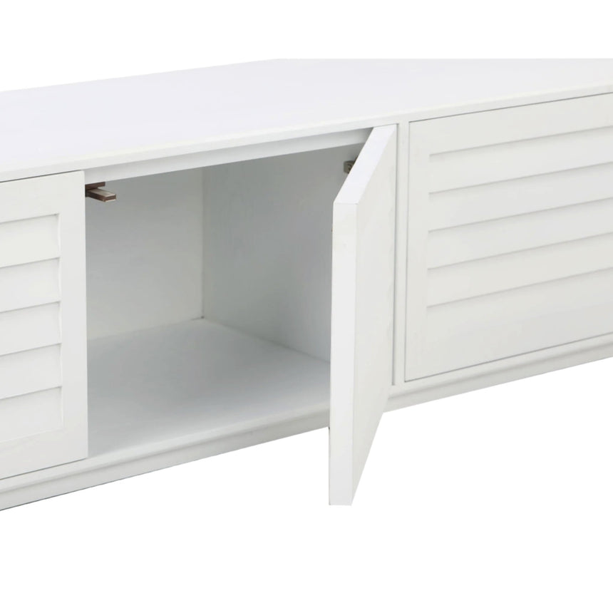 CTV8997-NI 2.2m Elm TV Entertainment Unit - White Entertainment TV Unit Nicki-Core   