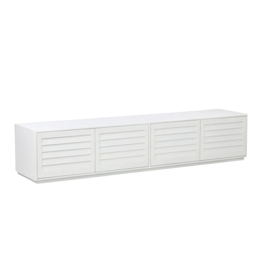CTV8997-NI 2.2m Elm TV Entertainment Unit - White Entertainment TV Unit Nicki-Core   