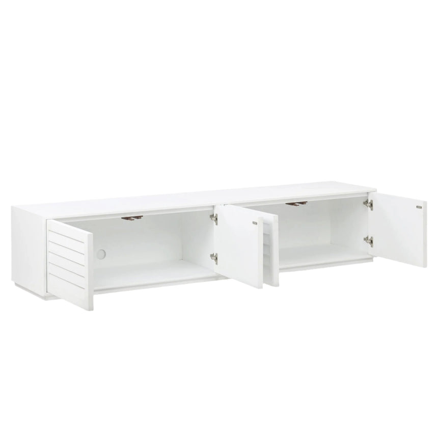 CTV8997-NI 2.2m Elm TV Entertainment Unit - White Entertainment TV Unit Nicki-Core   