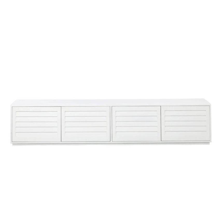 CTV8997-NI 2.2m Elm TV Entertainment Unit - White Entertainment TV Unit Nicki-Core   