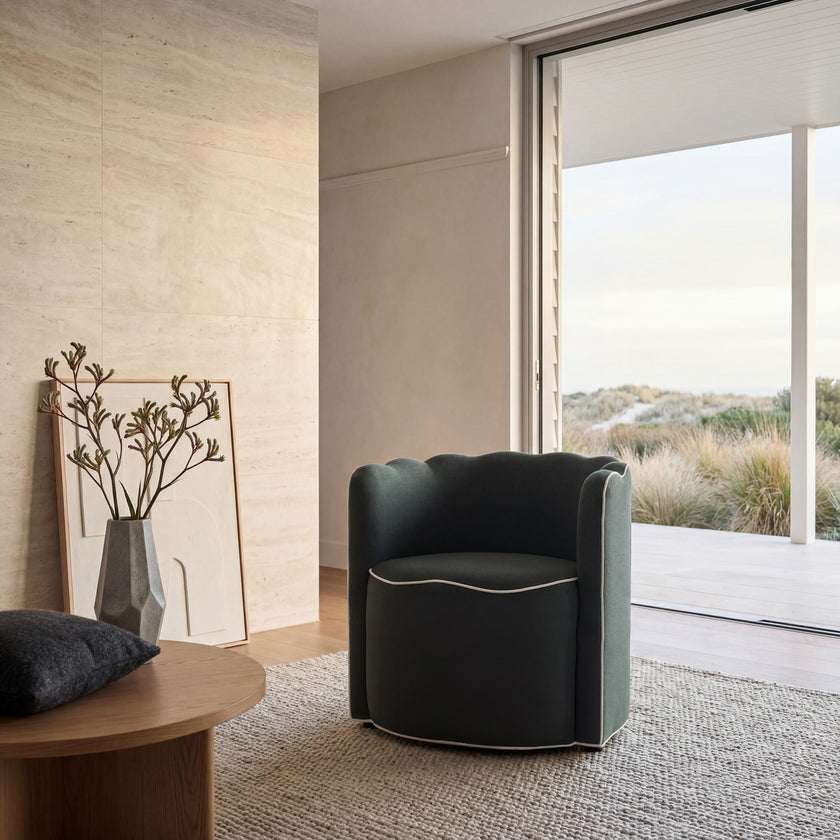 CLC10419-CA Armchair - Burnt Green