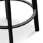 CBS2467-NH 65cm Bar Stool -With Natural Timber Seat - Black Frame (Set of 2)