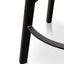 CBS2467-NH 65cm Bar Stool -With Natural Timber Seat - Black Frame (Set of 2)
