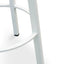 CBS2468-NH 65cm Bar Stool - Natural Timber Seat - White Frame (Set of 2)