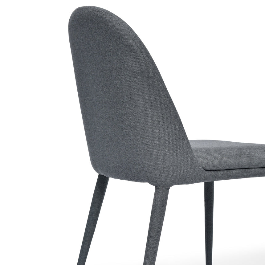 Ex Display - CDC2236-EI Fabric Dining Chair - Gunmetal Grey