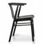 CDC673-SD Dining Chair - Black Shell - Black Seat (Set of 2)