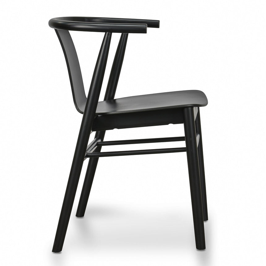 CDC673-SD Dining Chair - Black Shell - Black Seat (Set of 2)