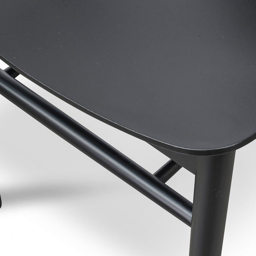 CDC673-SD Dining Chair - Black Shell - Black Seat (Set of 2)