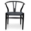 CDC2718-SD Cord Dining Chair - Full Black (Set of 2)