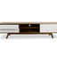 Ex Display - CTV359-BB 2.1m Entertainment TV Unit - Walnut